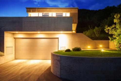 Garten Beleuchtung Garageneinfahrt